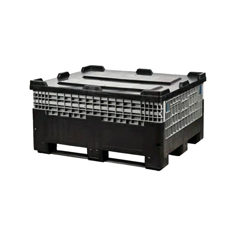 595 Caja de paletas de almacenamiento de plástico plegable