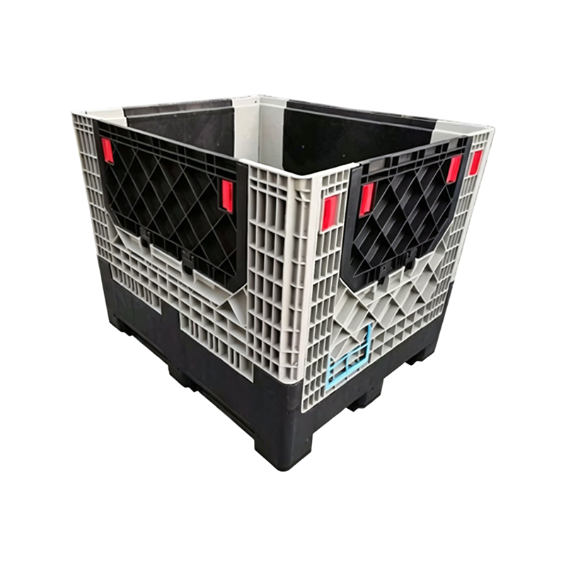 Caja de almacenamiento de paletas de plástico plegable sólida 760