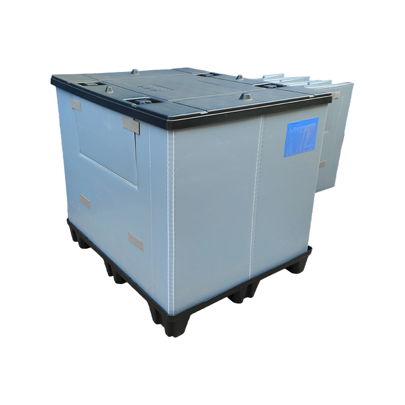 Caja de collar con panel de nido de abeja reutilizable para almacén y logística