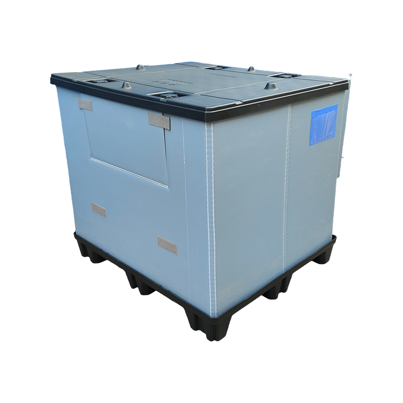 Caja de collar con panel de nido de abeja reutilizable para almacén y logística
