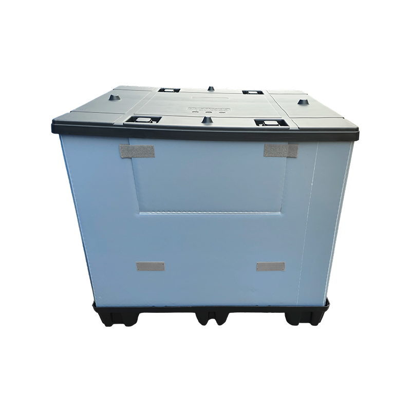 Caja de collar con panel de nido de abeja reutilizable para almacén y logística