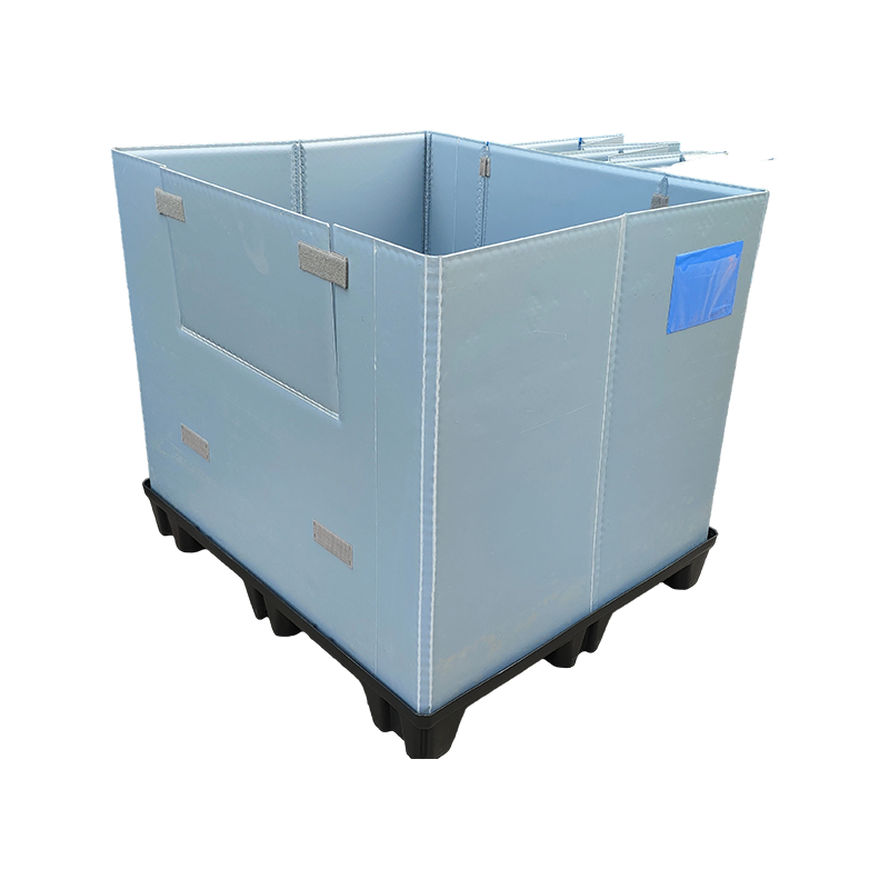 Caja de collar con panel de nido de abeja reutilizable para almacén y logística