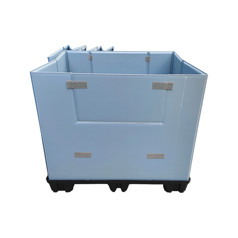 Caja de collar con panel de nido de abeja reutilizable para almacén y logística