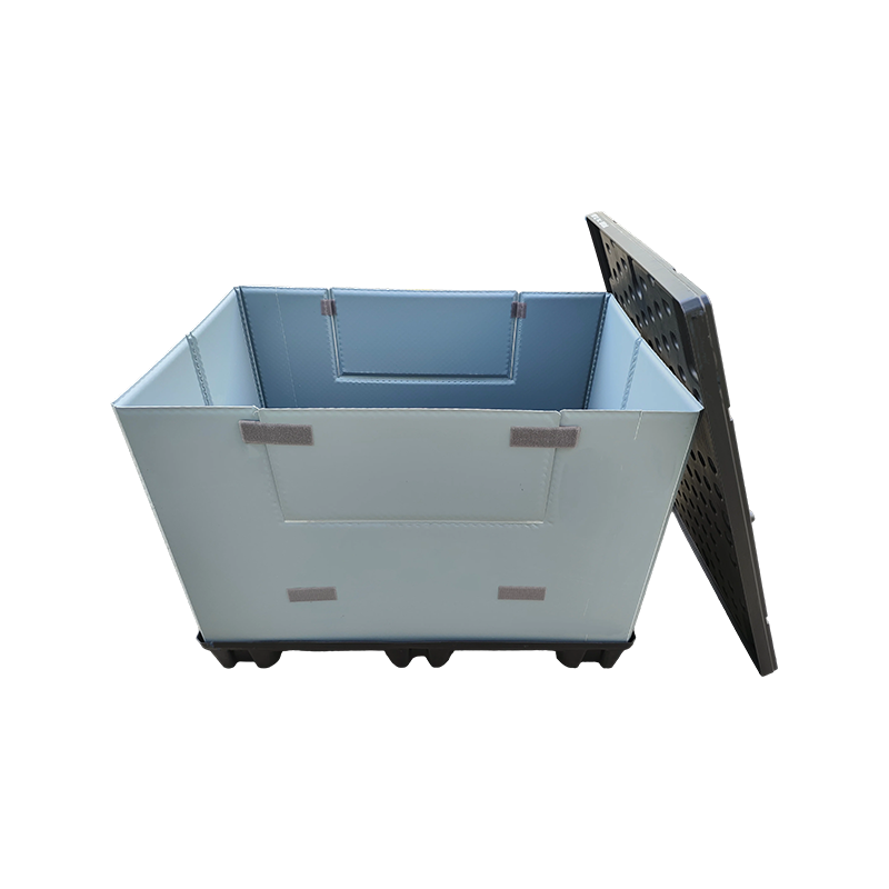 Caja de collar apilable moldeada por soplado para almacenamiento de piezas de automóvil