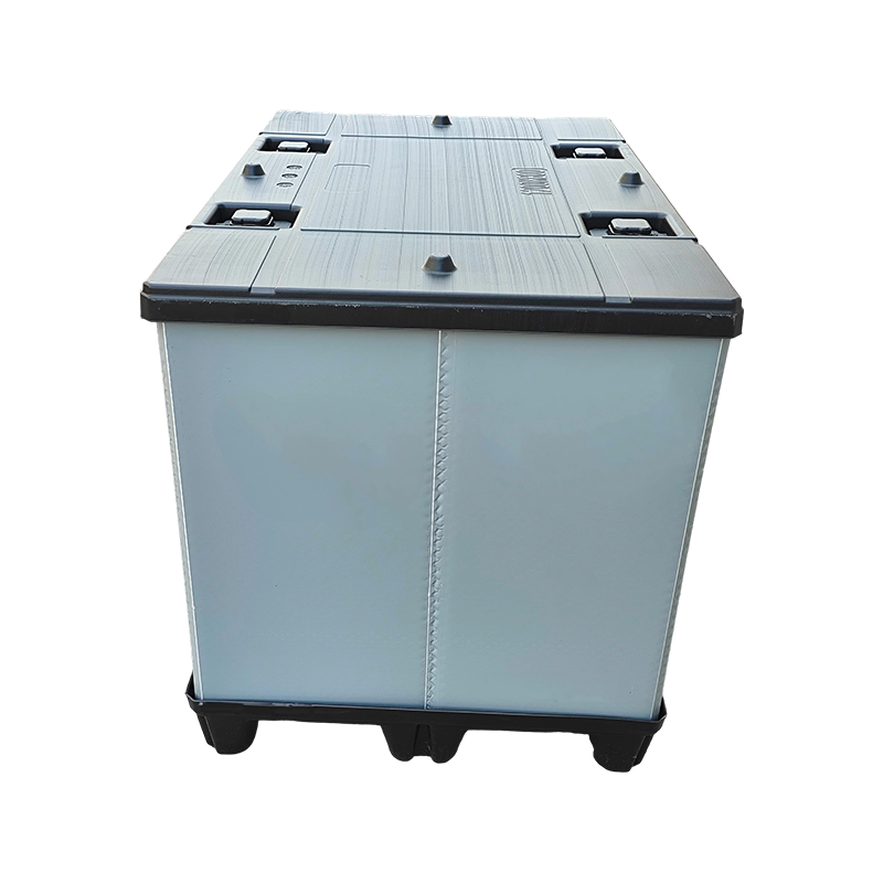 Caja de collar apilable moldeada por soplado para almacenamiento de piezas de automóvil