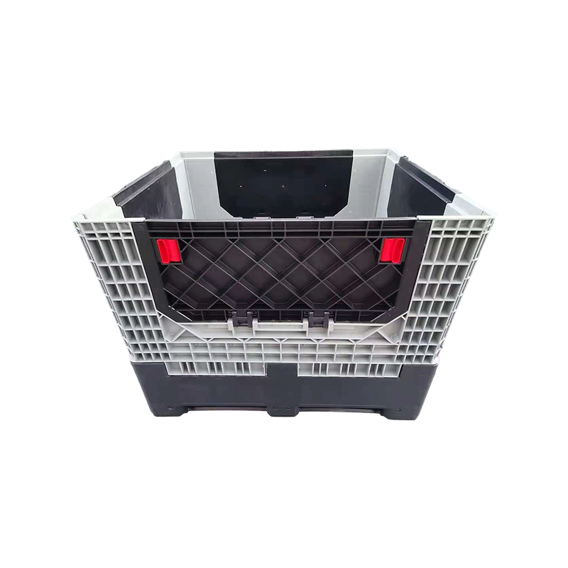Caja de paletas apilable para almacén y logística