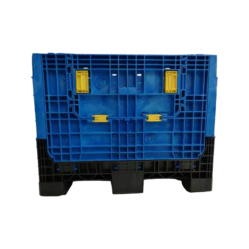 Contenedor de paletas plegable de fácil carga y apertura lateral